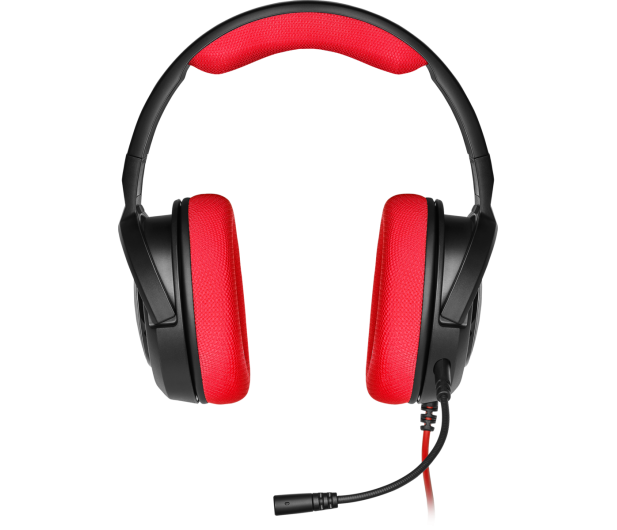 Corsair HS35 Stereo Gaming Headset (czerwony) - 504084 - zdjęcie 3